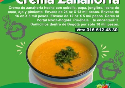 crema de zanahoria