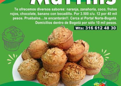 muffins de coco